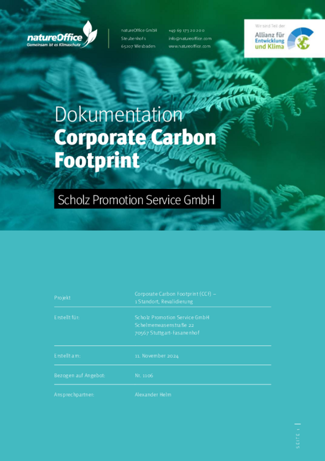 Dokumentation Corporate Carbon Footprint